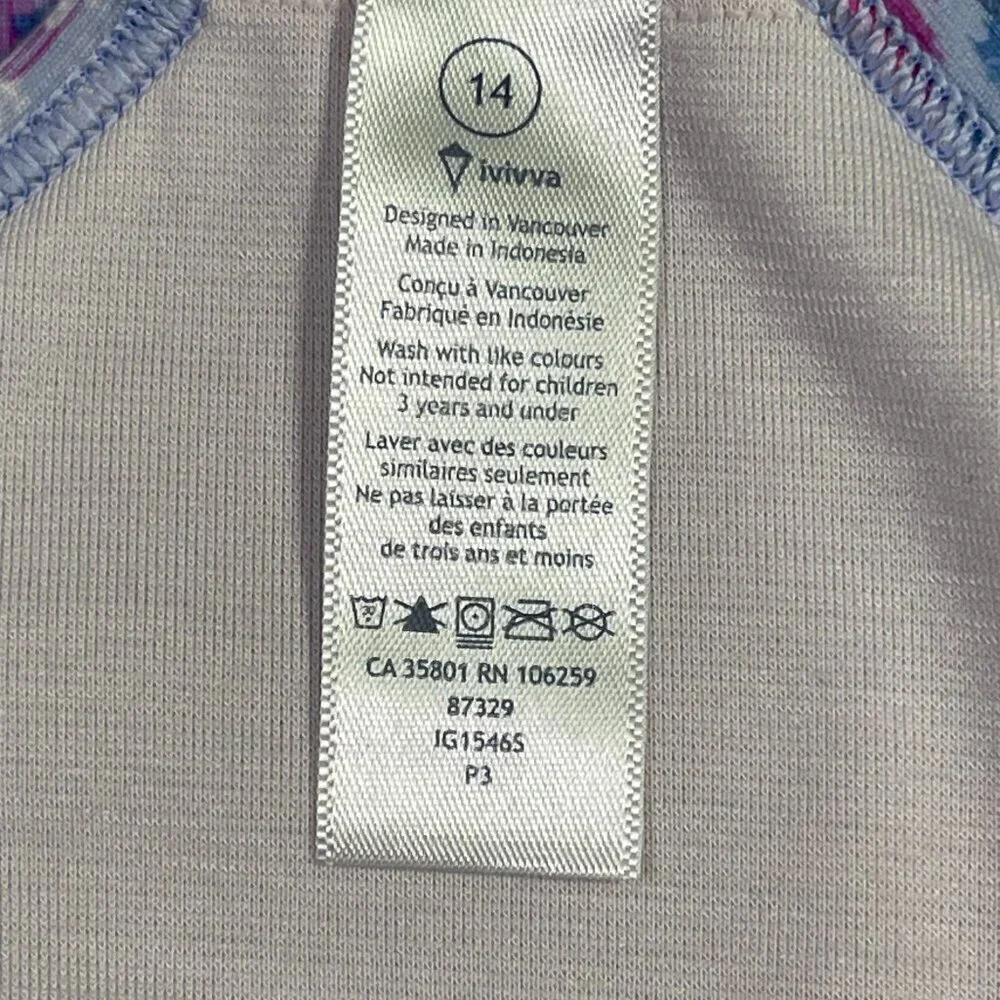 ✨ Ivivva by Lululemon Girl’s Racerback Tank – Size 14 ✨